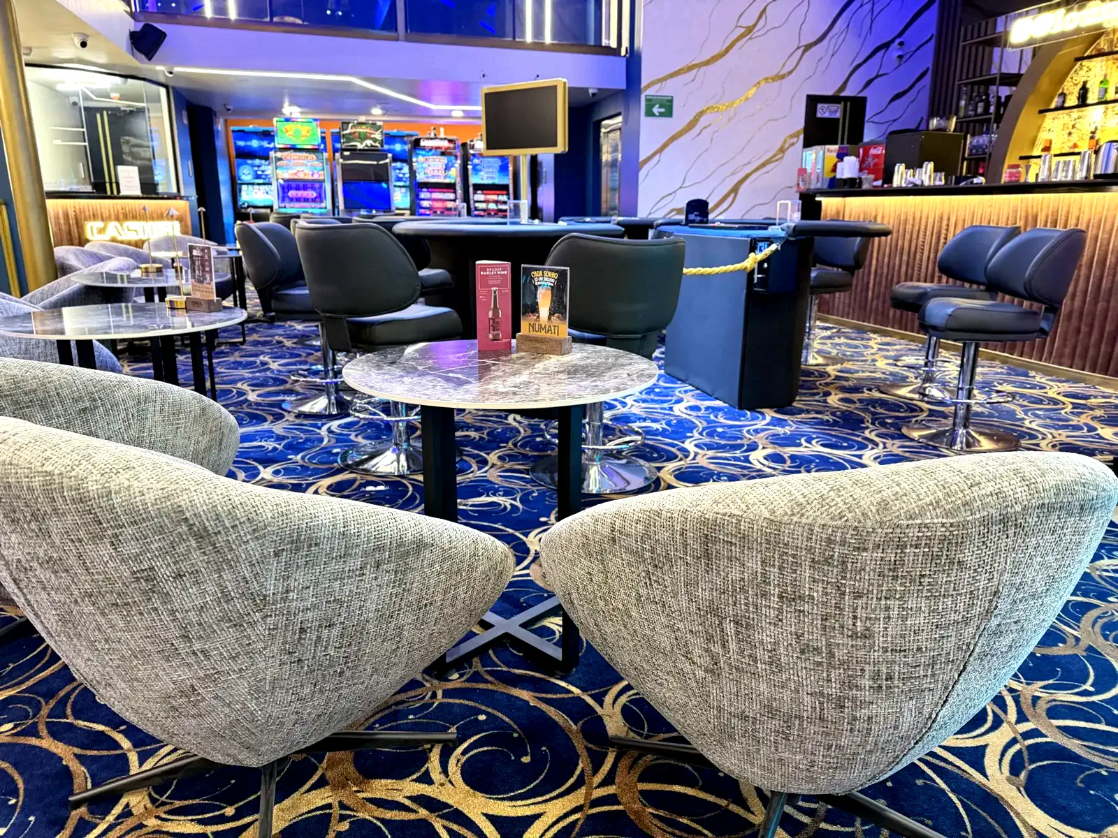 The Lounge Casino restaurant — signature cuisine and table service
